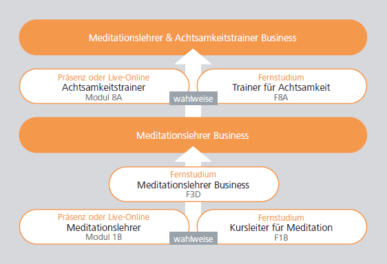 Ausbildungsübersicht Meditationslehrer Achtsamkeitstrainer Business